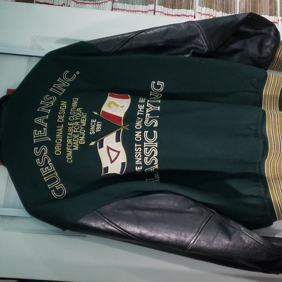 Classic Men Fine Clothing Guess Jeans Inc Varsity Jacket Size Large - Picture 5 of 9